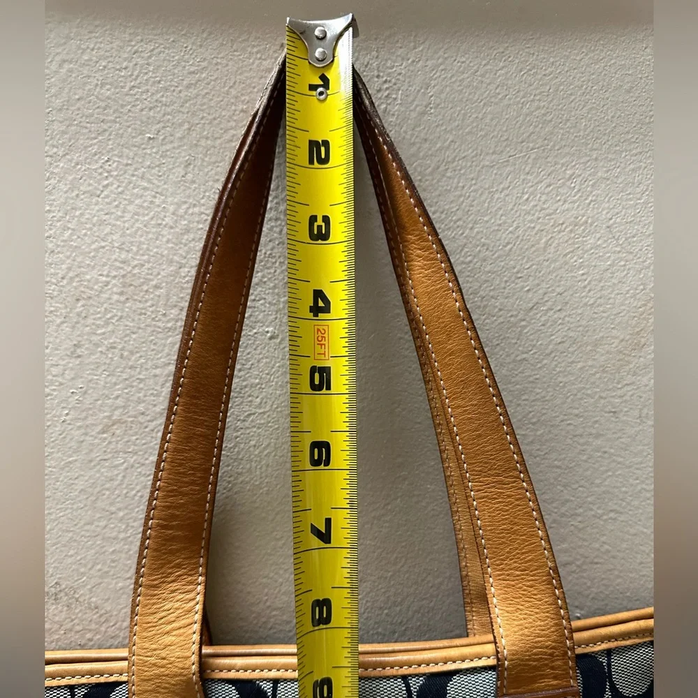 Coach Stylish Tan and Black Tote Bag - Picture 4 of 6